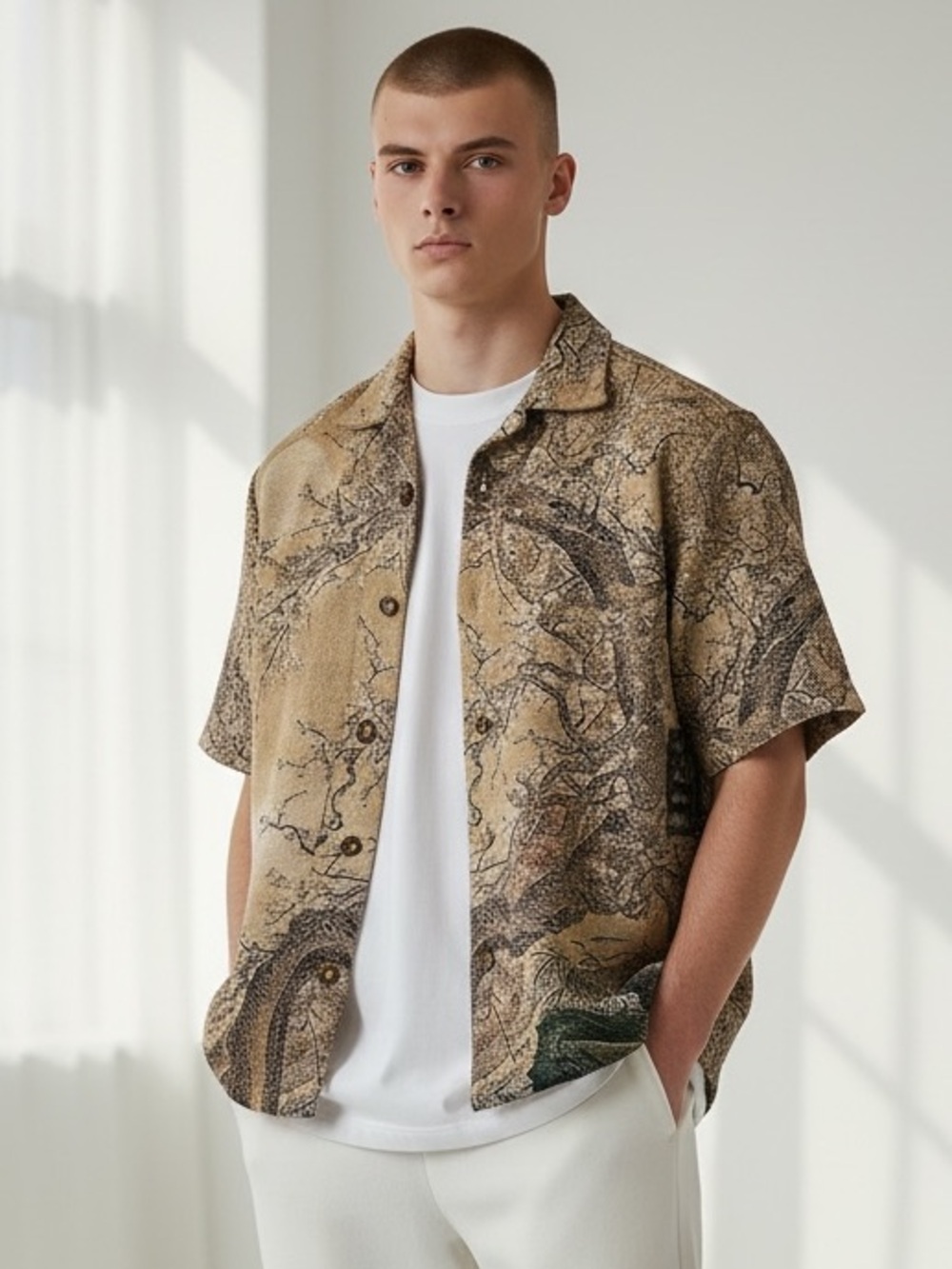 New Rebel Vengeance Needlepoint Button Down Top